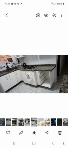 Peças cozinha,granito ocre,pia,bancada para fogão, mesa.