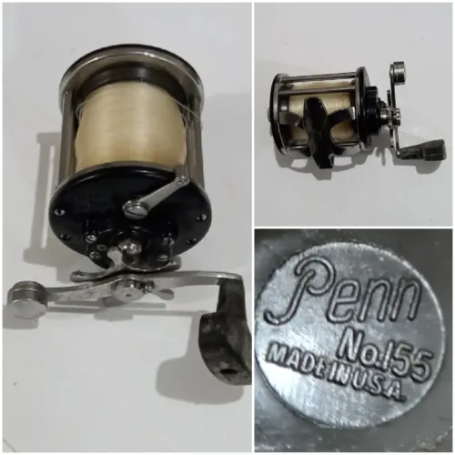 CARRETILHA DE PESCA USADA EM BOM ESTADO MARCA PENN N ° 155 - MADE IN USA - 