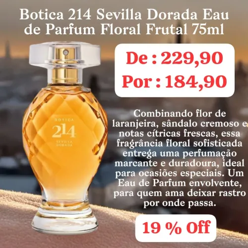 Botica 214 Sevilla dorada Eau de Parfum 75 ml