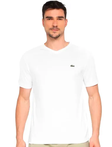 Camisa lacoste básica na etiqueta