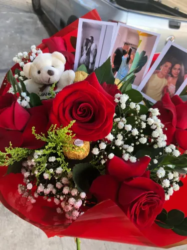 Buquê romântico , buquê de aniversário, buquê pedido de namoro , buquê com fotos ,buquê 