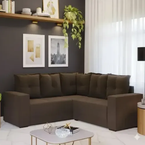 Sofá de canto Beni a pronta entrega 