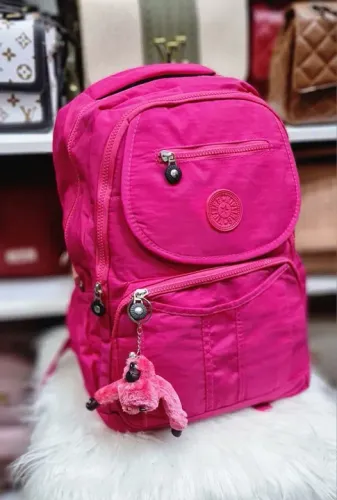Mochila Feminina Rosa Kipling 