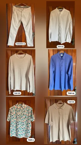 Roupas masculinas 14 peças