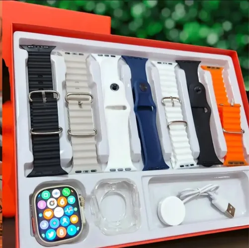Smartwatch Ultra com Pulseiras e Carregador