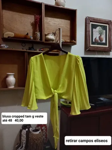 Blusa Cropped tam G ao GG aceito cartao sem juros