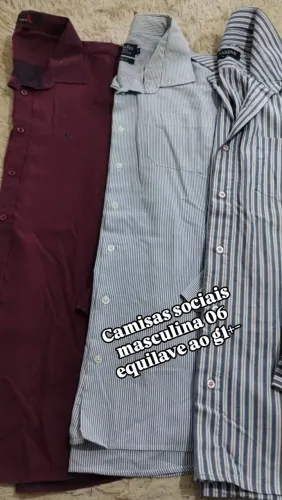 Camisas sociais masculinas P ao exg