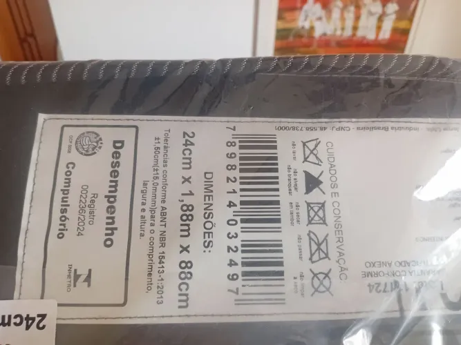 Colchão de solteiro crystal pocket King Star sem uso