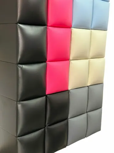 Puff modular moderno e colorido