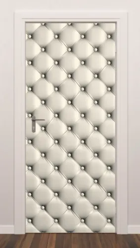 Adesivo de Porta Capitone Branco Perola