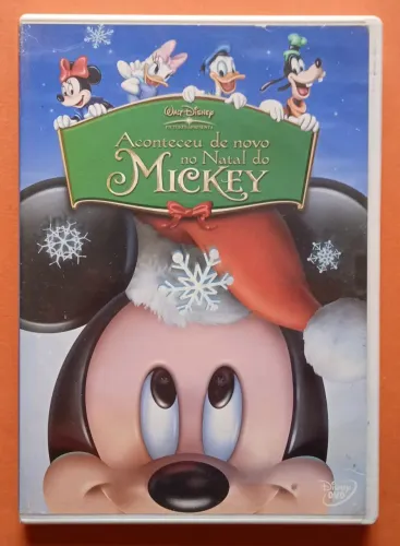 DVd Aconteceu de Novo no Natal do Mickey (Encarte Interno) Walt Disney