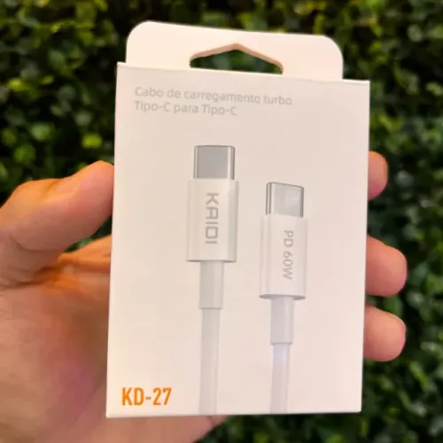 Cabo de carregamento turbo Tipo C para Tipo C 1 m 