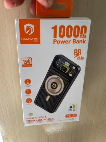 Carregador H'maston Yd-33 Usb Magnético 10000mah