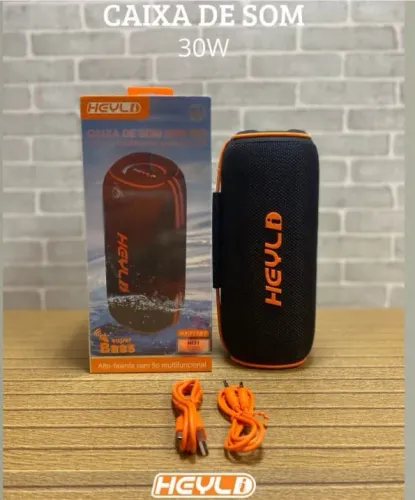 Caixa de Som Bluetooth 30W Heyld - Super Bass