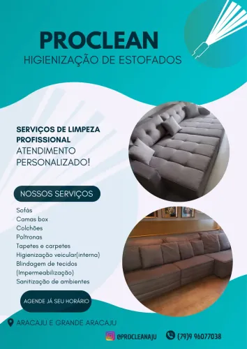 Limpeza de sofá a seco