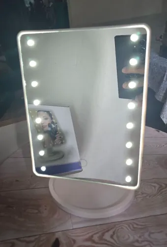 Espelho com luz led para maquiagem 