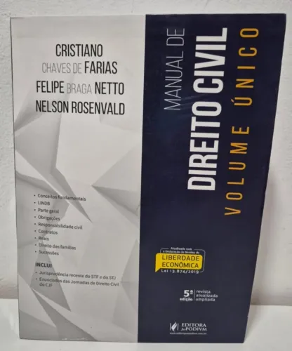 Livro: manual de direito civil - volume único -nelson rosenvald - 2019