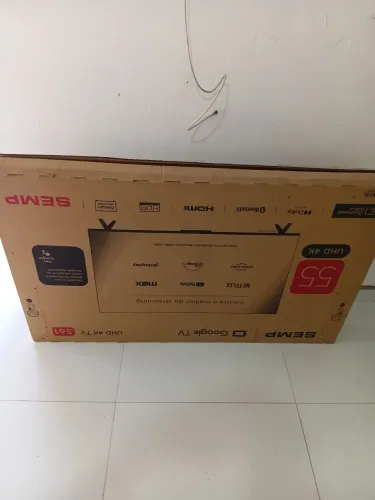 TV 55 polegadas, pouco usada. 