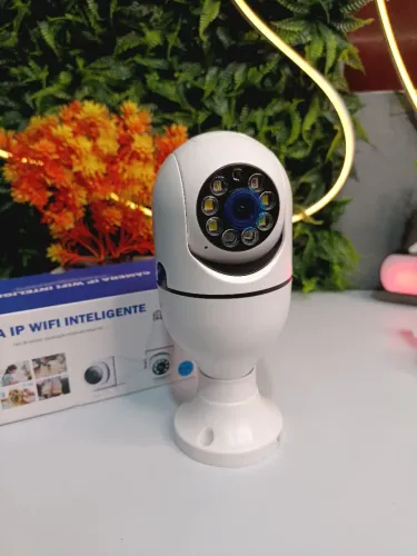 Câmera Lâmpada de Segurança com Wi-fi e Áudio