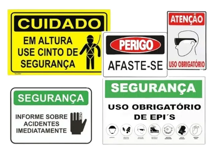 Placas de Sinalização em PVC