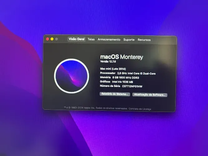 Mini Mac I5 - 1 tera