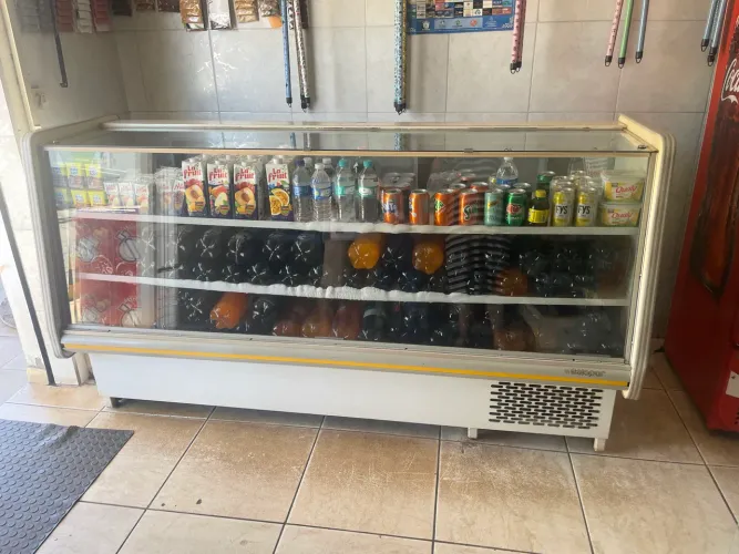 Balcão expositor gelo par