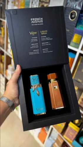 Kit French Avenue Liquid Brun + Vulcan Feu Conjunto de presentes F, 2 unidades de 100 ml