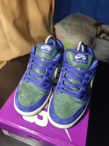 Nike SB dunk low pro T:39 azul e verde