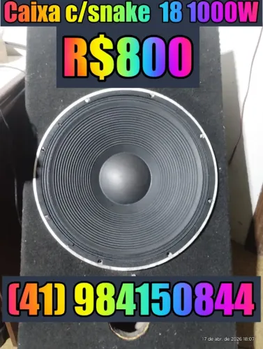 Caixa de grave 18 Snake 1000 W