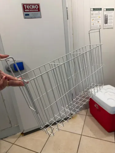 cesto organizador de metal para freezer horizontal