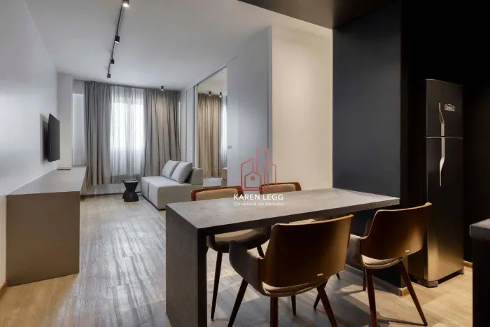 Apartamento com 1 dormitório para alugar, 43 m² por R$ 5.327,00/mês - Conjunto Santa Maria