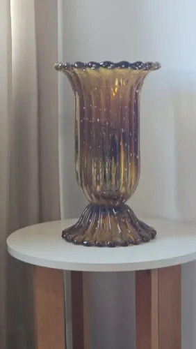 Vaso para decoração em murano cristal 