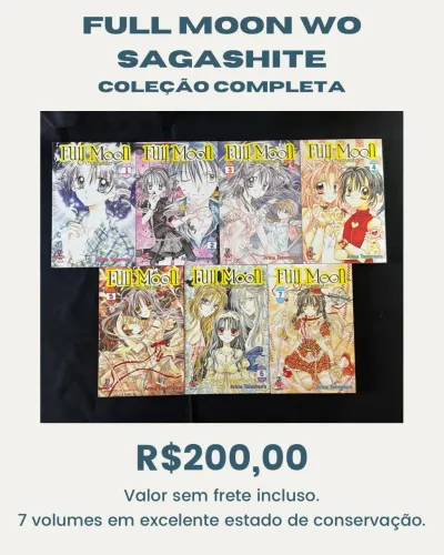 Mangá full moon wo sagashite coleção completa 
