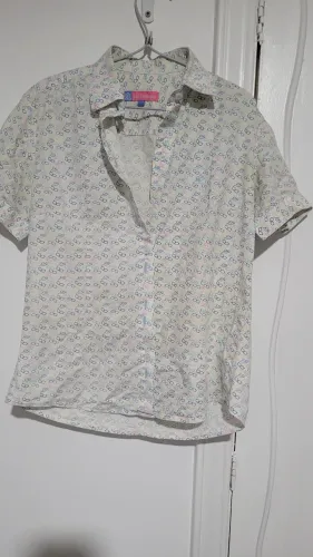 Camisa feminina lê chemise 40 linda e perfeita