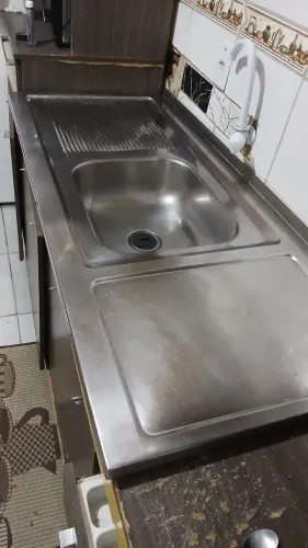 Pia de cozinha inox Grande