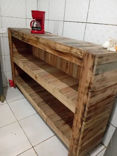 Balcão expositor de pallet 