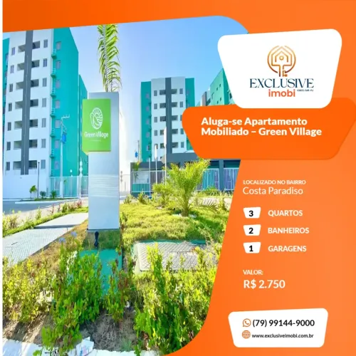 Aluga-se Apartamento Mobiliado Green Village