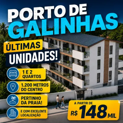 ? Apartamento em Porto de Galinhas | 1 e 2 Quartos | Direto com Proprietária