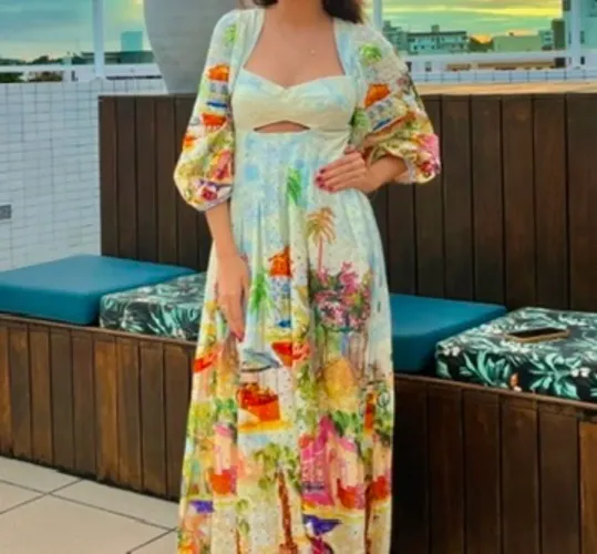 Vestido Cropped Farm Artesanal