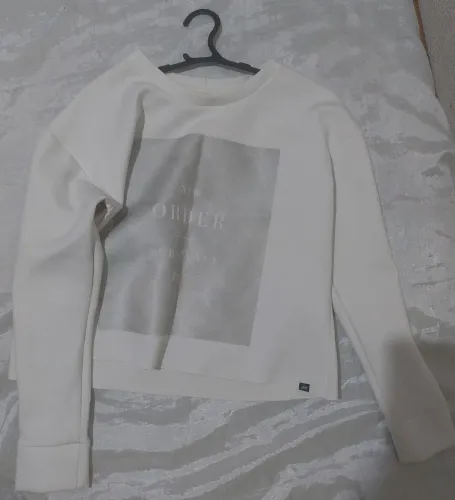 Moletom branco Veine com estampa 'New Order'