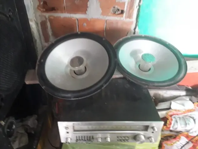 caixa de som/alto falante e receiver de 15 pesado