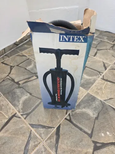 Bomba de Ar Manual Double Quick Grande Intex