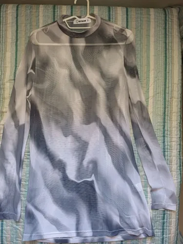 Camisa tule estampada