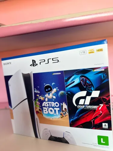 PS5 mídia física na caixa