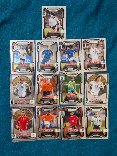 Lote 13 Cards Monopoly Prizm Panini Copa do Mundo