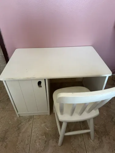 Mesa e Cadeira Madeira Tok Stok