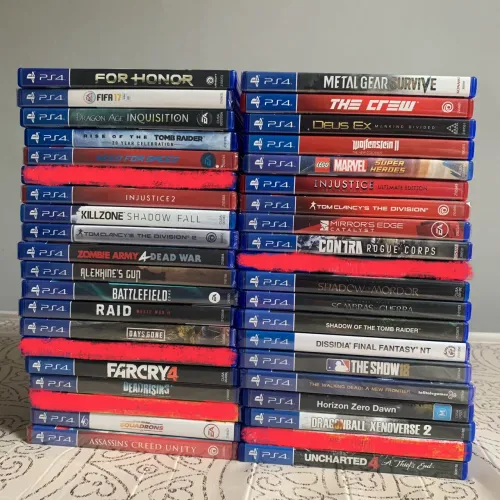 Lote de 35 Jogos ps4 playstation 4 play originais gamers combo kit coleção colecionador