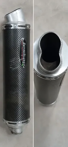Escapamento Jeskap High Performance - Boca 8 - Fibra de Carbono