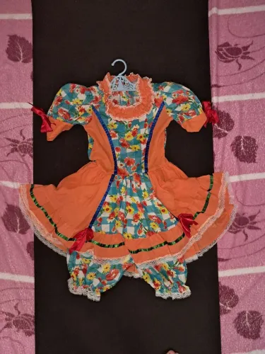 Vestido infantil para festa junina
