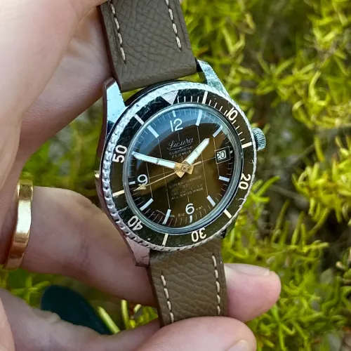 Relogio Sicura 400m Vintage Corda Manual 39mm Revisado